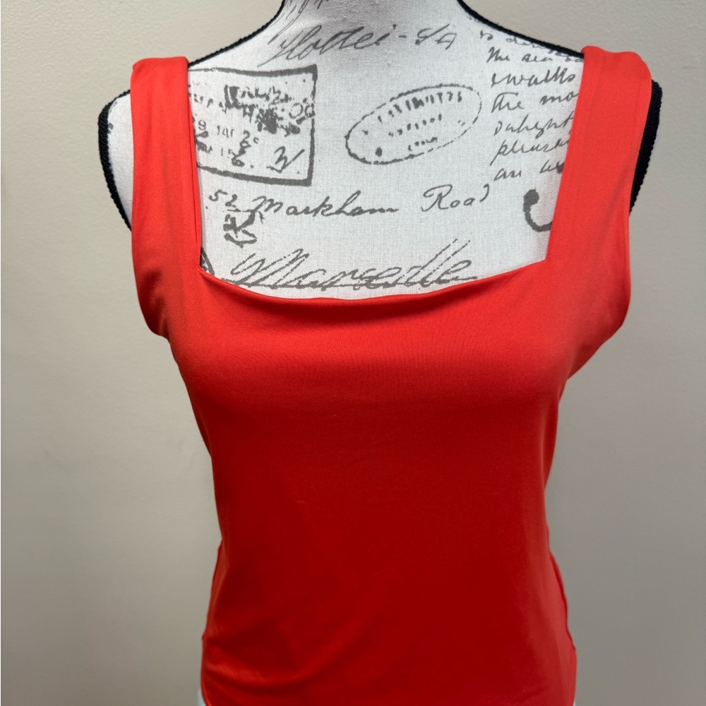 Vibrant Red Fitted Tank Top Camisole
